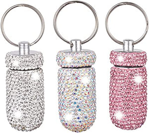 Rhinestone Stitch Marker Keychain